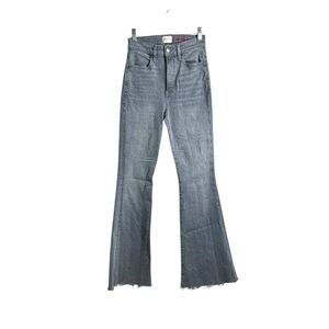Alice + Olivia Beautiful High Rise Bell Jeans Easy Breezy Size 25 Damaged